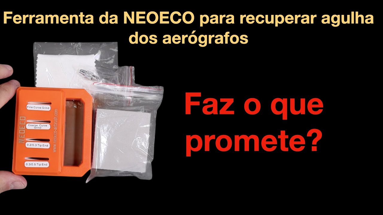 Ferramenta para reparo de agulha de aerógrafos