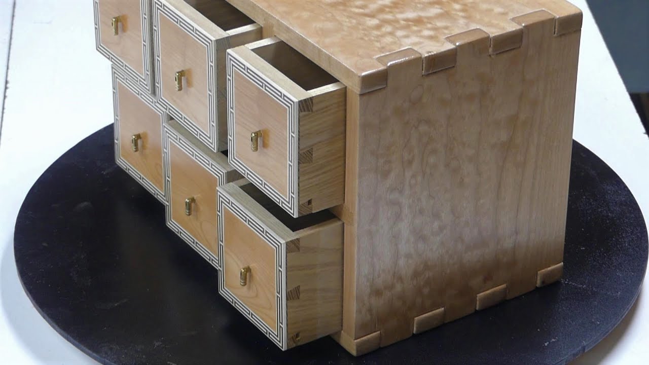 oriental inlay jewelry box YouTube