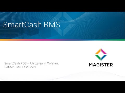 SmartCash POS - Utilizarea in Cofetarii, Patiserii sau Fast Food