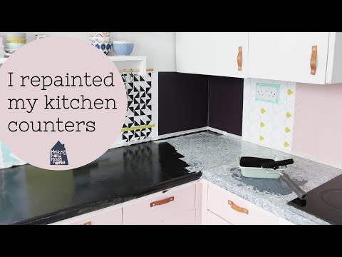 I repainted my kitchen counters