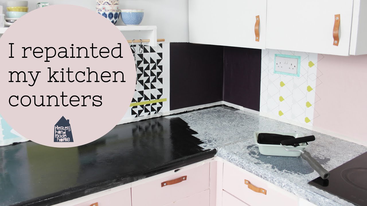 I Repainted My Kitchen Counters You