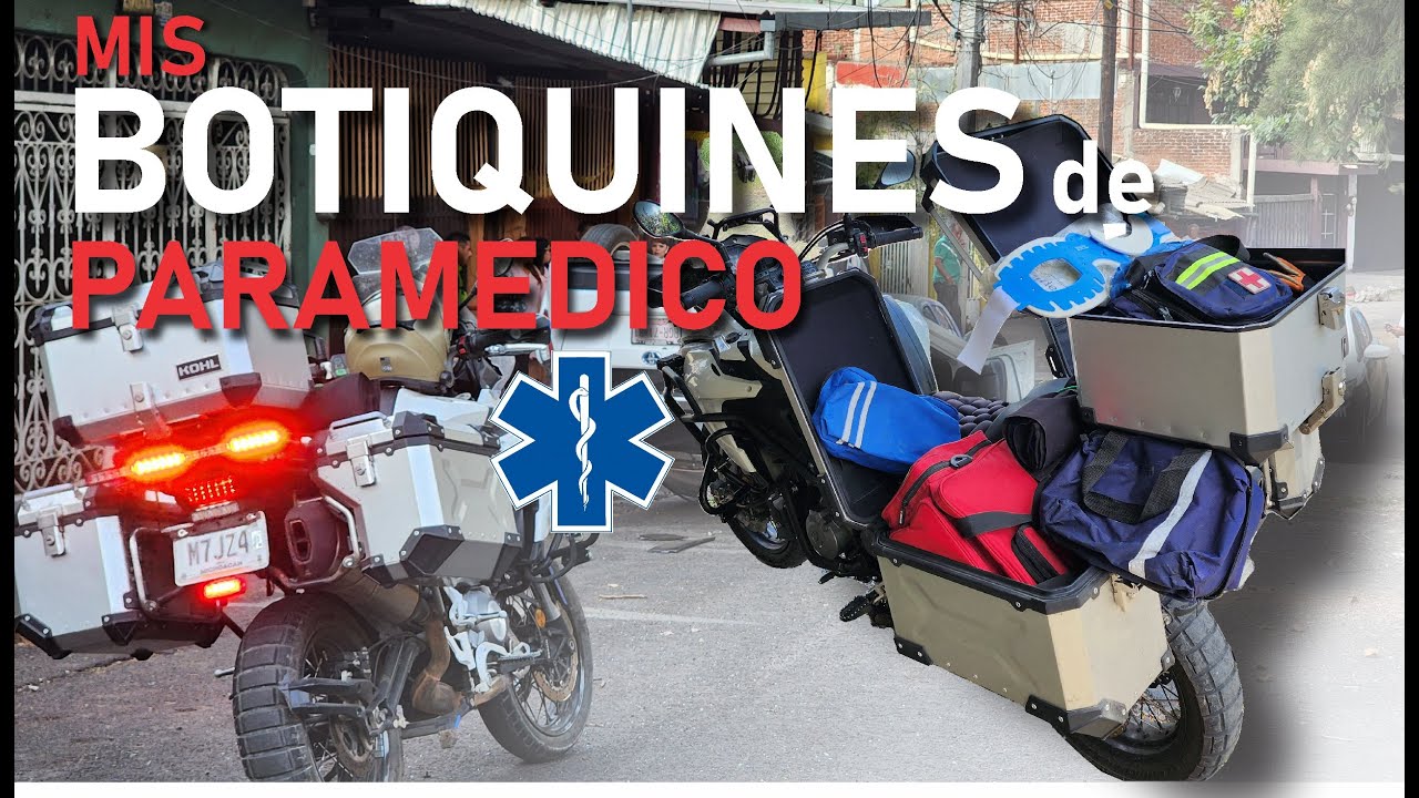 ESTO LLEVO en mis BOTIQUINES como PARAMEDICO en MOTO