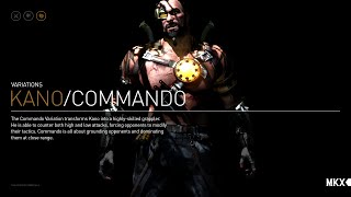 MKX Kano(Commando) 1 bar Combo Compilation