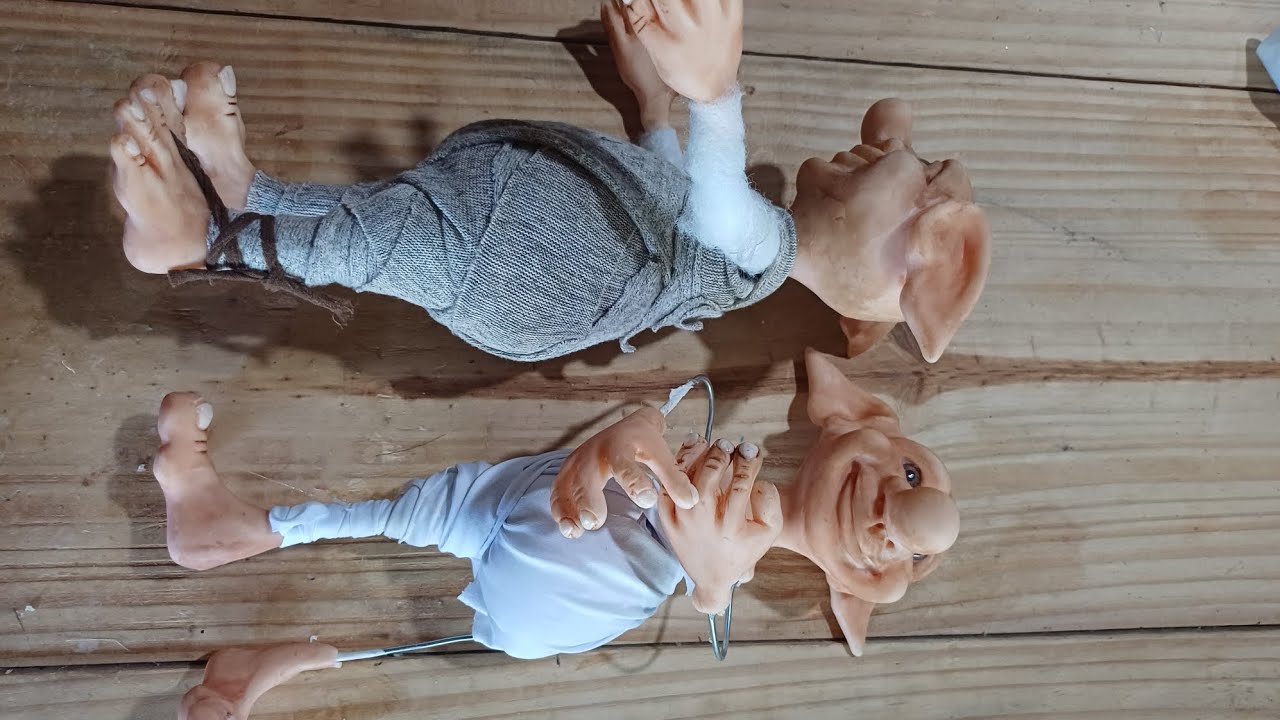 Passo a passo da barriguinha e bumbum de Gnomos e Duendes