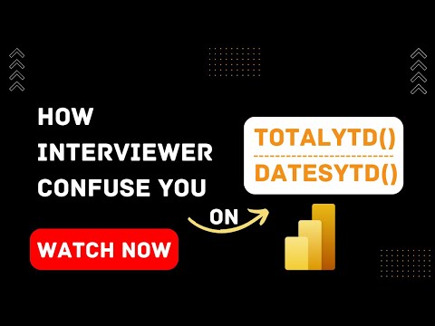 Scenario on TOTALYTD()/DATESYTD() | Power BI Interview
