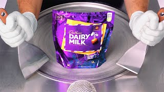 Cadbury Dairy Milk - Ice Cream Rolls | how to make Chocolate Mini Snack Bites to Ice Cream - ASMR