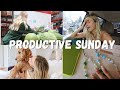 VLOG: Productive Sunday + Grocery Haul + Getting ready for the work week