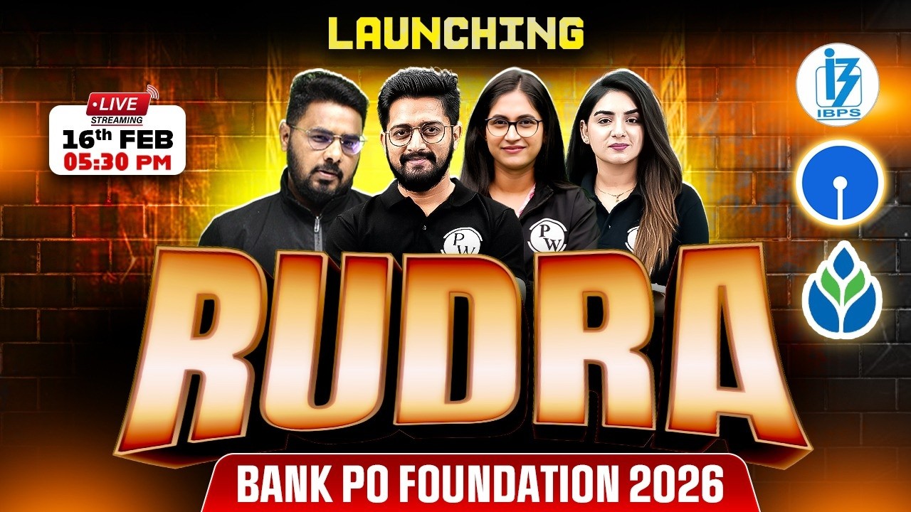 Introducing 📢 RUDRA | Bank PO Foundation Batch | Banking Exam Preparation 2026 | Banking Wallah