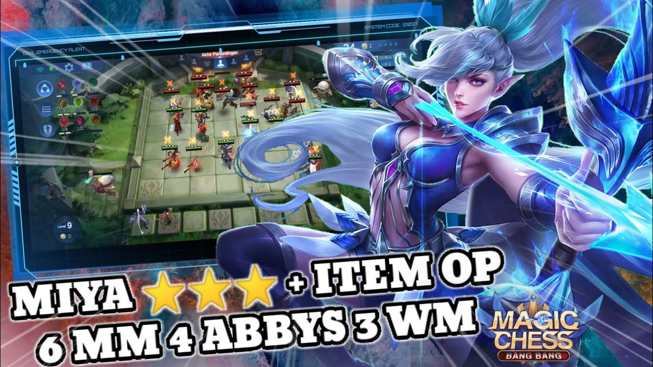 META TERKUAT MAGIC CHESS - COMBO 6MARKSMAN 4ABBYS 3WM ! ! !