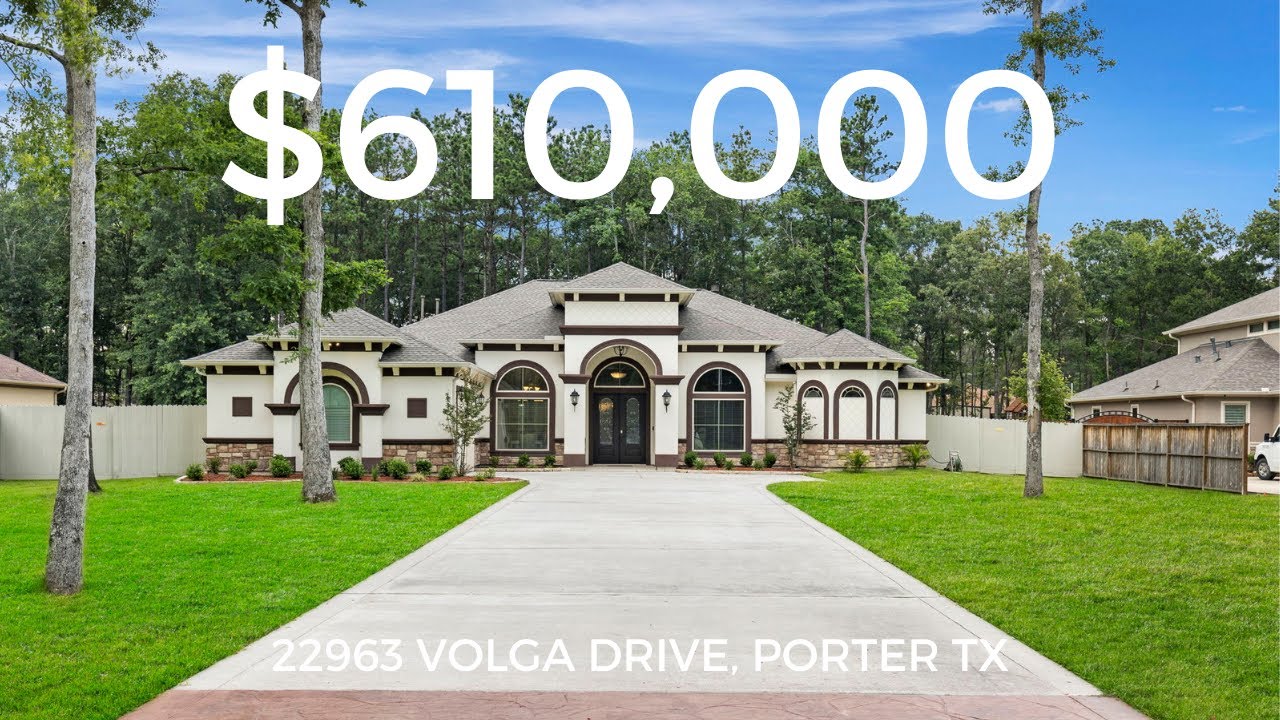 Inside a peaceful one-story $610,000 home in Porter, TX