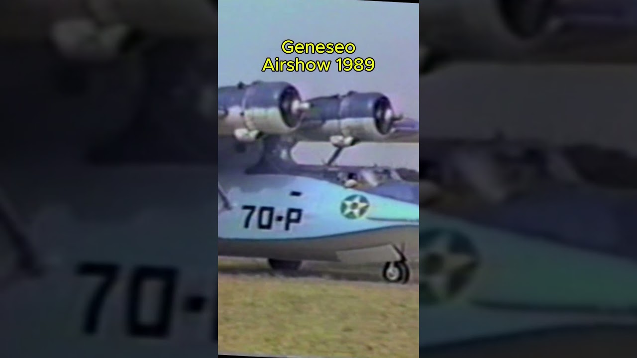 PBY Catalina taxxing Geneseo Airshow 1989