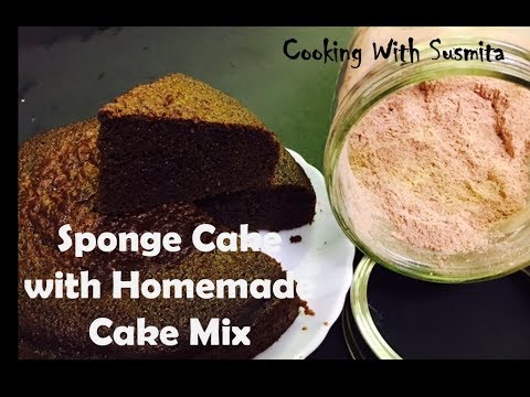 Chocolate Sponge Cake with Homemade Cake Mix