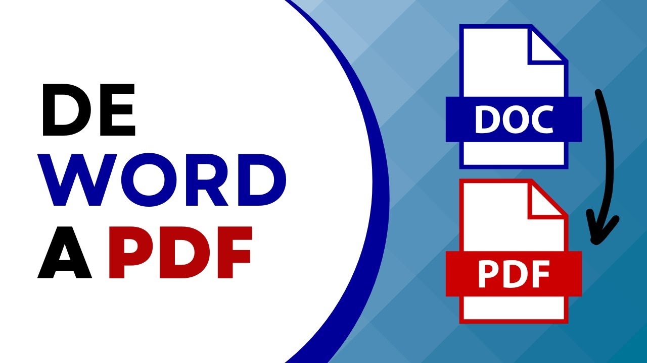 C mo convertir un archivo de word a pdf desde microsoft word youtube