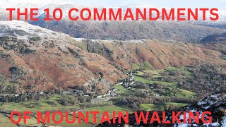 The 10 Commandments of Mountain Walking