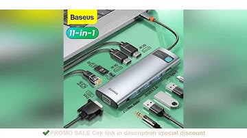 Baseus USB Type C HUB USB C to HDMI-compatible RJ45 SD Reader PD 100W Charger USB 3.0 HUB For MacBoo