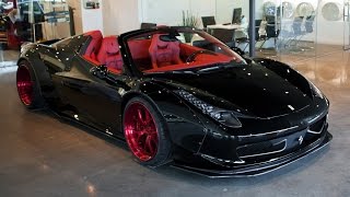 Liberty walk ferrari 458 spider by sr auto group