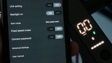 iScooter i9 - How to Set Zero Start & Cruise Control