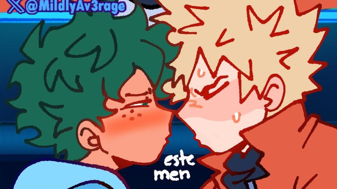 deku y Bakugo se BESAN cómic MHA (fajitas y Thomas )