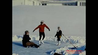 8mm Home Movie Ice Skating in the Back Yard