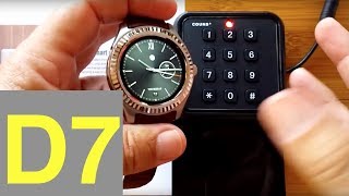 No.1 D7 Android Smartwatch: NFC Demo & Battery Life