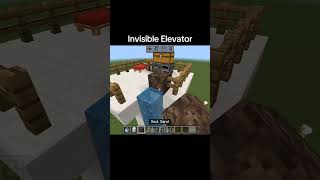 Invisible Elevator #minecraft #newcreator #shorts #subscribe