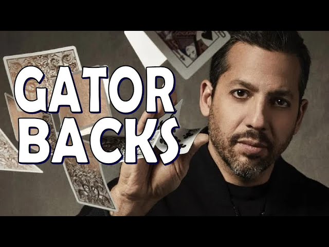 Deck Review - RoseGold & Silver GatorBacks from David Blaine - YouTube