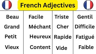 Mastering French Adjectives: 60 Words You’ll Use Every Day