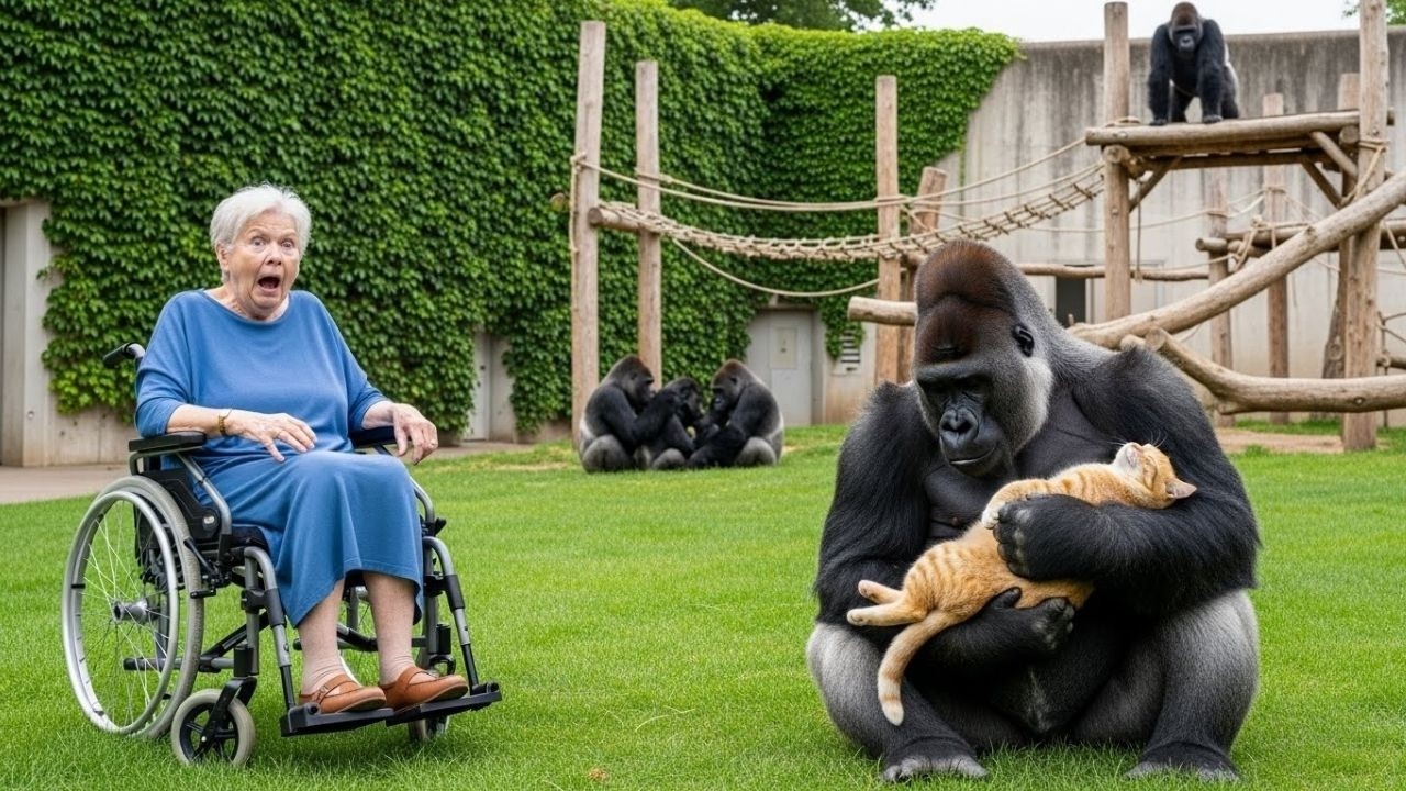 Эта горилла спасла голодающую кошку — то, что произошло дальше, тронуло миллионы людей.