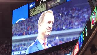 Peyton Manning Indianapolis Colts Ring of Honor Ceremony!