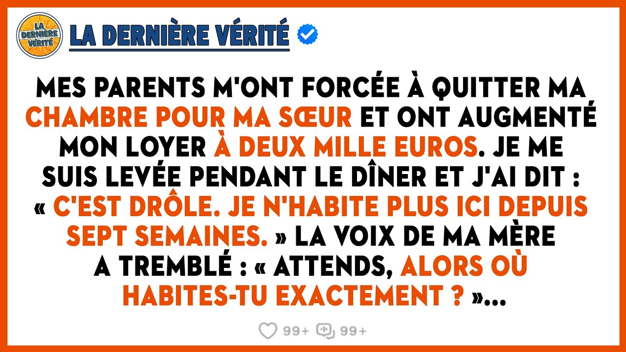 Mes Parents M'ont Forcée À Quitter Ma Chambre Pour Ma Sœur Et Ont Augmenté Mon Loyer À Deux Mille...