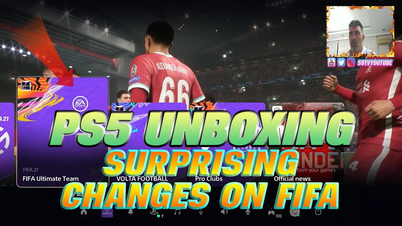 BOUGHT PS5 FOR FIFA 22 // UNBOXING AND CHECKING CHANGES  * FOUND NEW CAMERA ANGLE ON FIFA !!!*