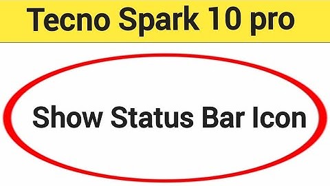 How to show status bar icon, Tecno Spark 10 pro me status bar icon Kaise lagaen