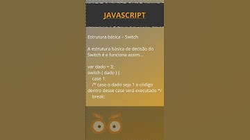 👉 JavaScript – Estrutura básica – Switch Com Case e Default | Seja Coder 👍 #sejacoder #javascript