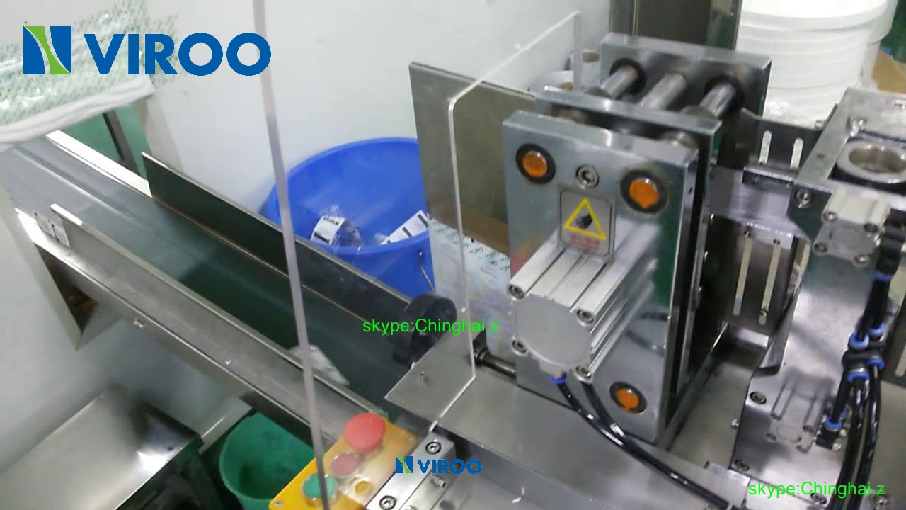 VPD350A Automatic 4 side sealing sachet Qatar air line Wet Tissue