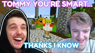 Lazarbeam genuinely Compliments Tommyinnit's Success