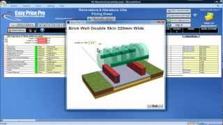 Oil Tank Base 9" Brick Walls (on Slab) Estimating Module screenshot 5