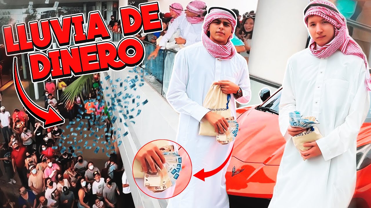 HICIMOS UNA LLUVIA DE DINERO VESTIDOS DE ÁRABES CON JELTY 💸🤑| SALE DE CONTROL 😳