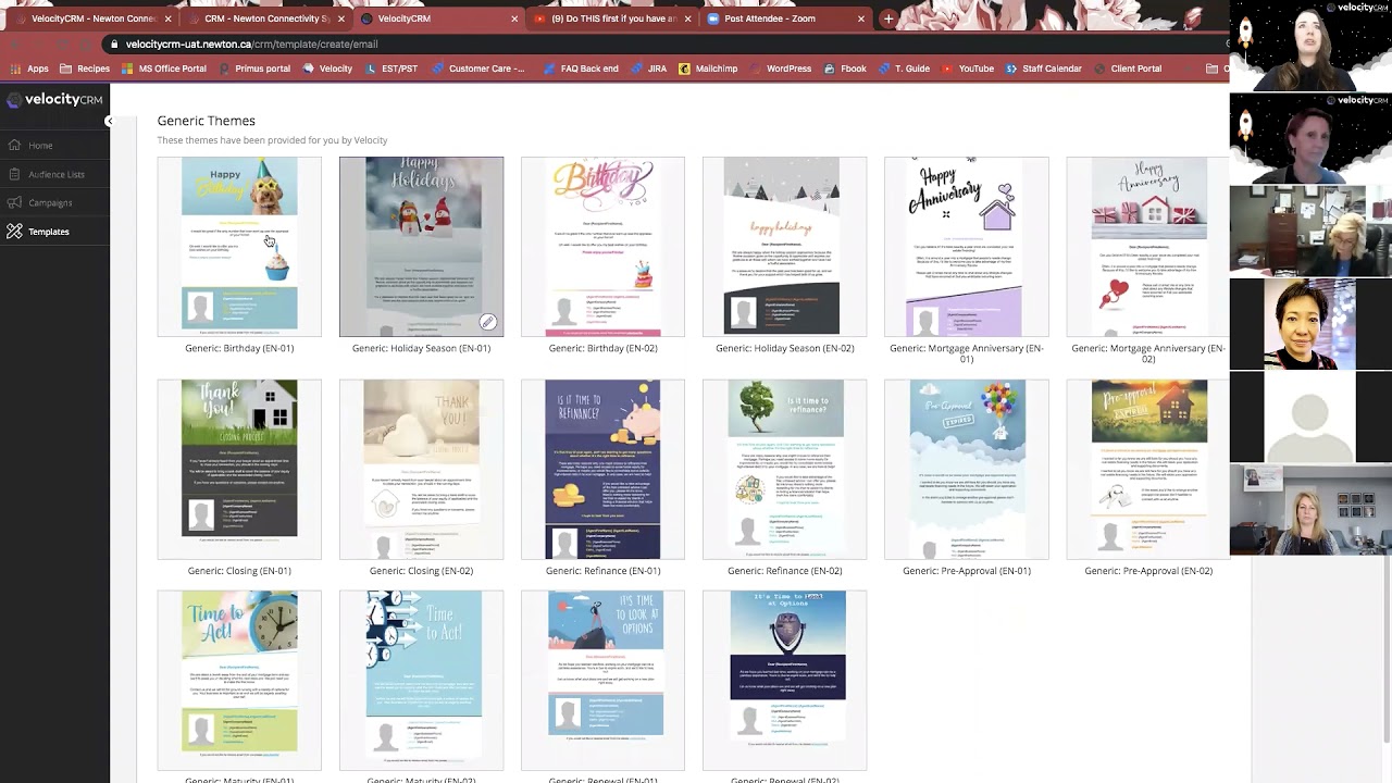 VelocityCRM Templates and Audiences Live Online Training