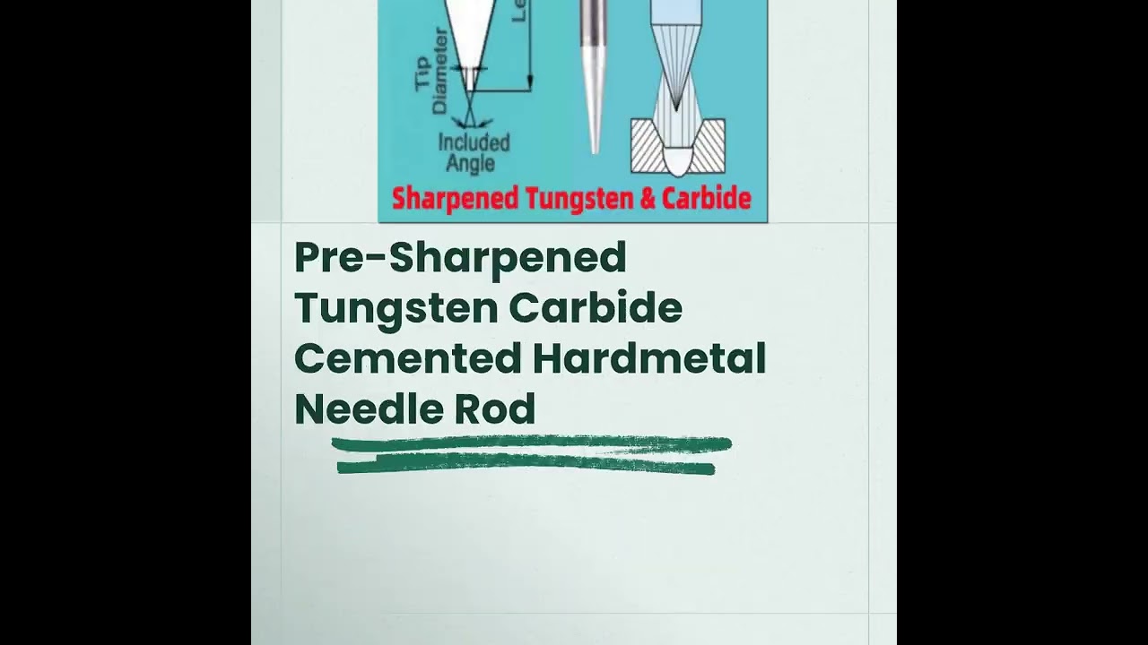 Longitudinally Pre-Sharpened,Pre-Ground WC-8Co Tungsten Carbide Cobalt Cemented Hardmetal Needle Rod