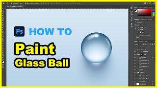 【Photoshop Tutorial】How To Paint Glass Ball, 7 Mins To Get A Method screenshot 5