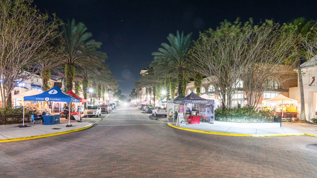 Baldwin Park Orlando First Friday - 4K Timelapse