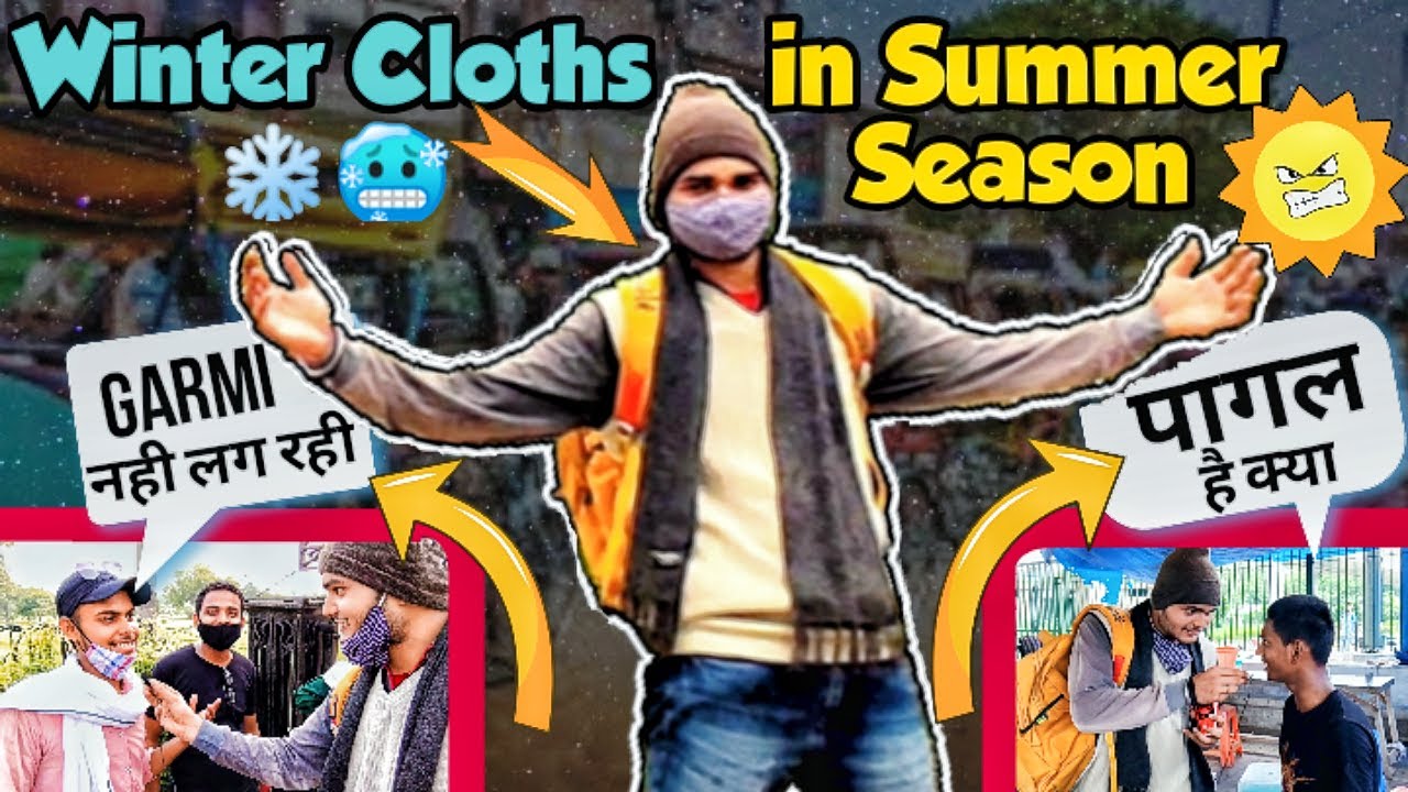 Wearing Winter Cloths ❄️🥶 In Summer 🌞 [Challenge] - Lotus Temple Vlog - Delhi Renters