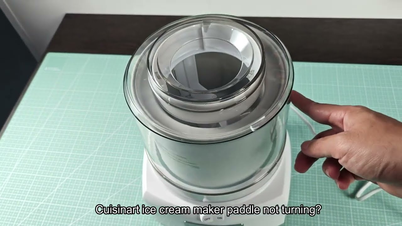 Cuisinart Ice Cream Maker Paddle Not Turning Troubleshoot