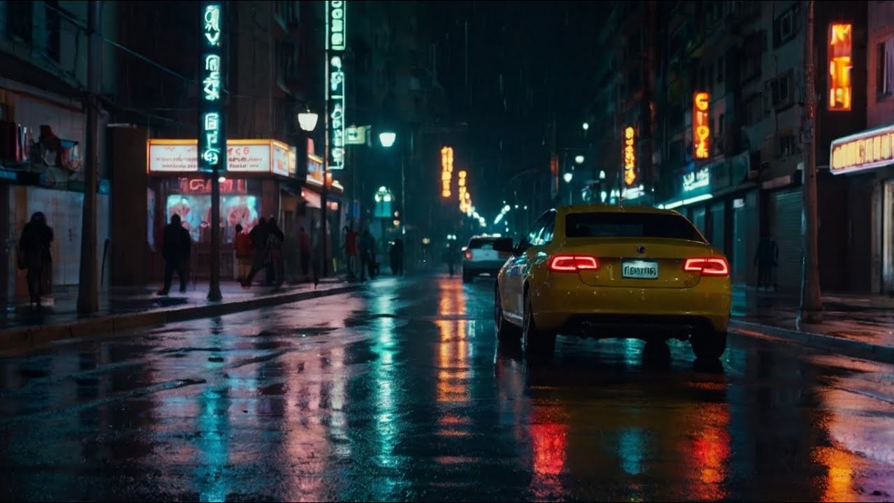 Peaceful Night Storm  Heavy Rain and Rolling Thunder