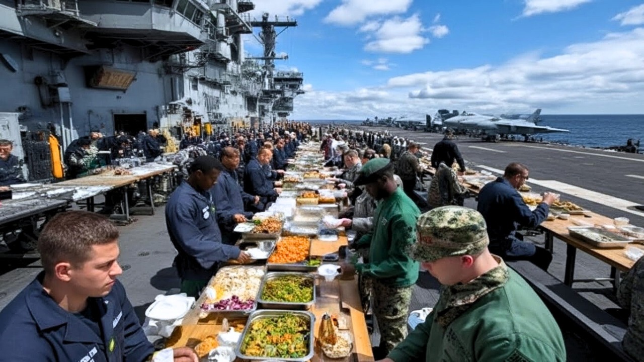 La VIDA dentro de un PORTAAVIONES Come, Duerme y SOBREVIVE Durante MESES en el MAR