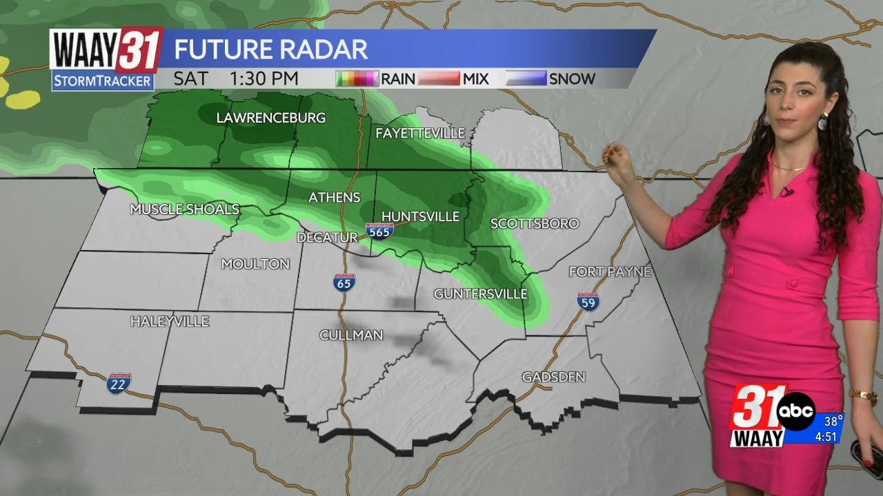 Sunny Friday ahead of scattered Valentine's weekend rain