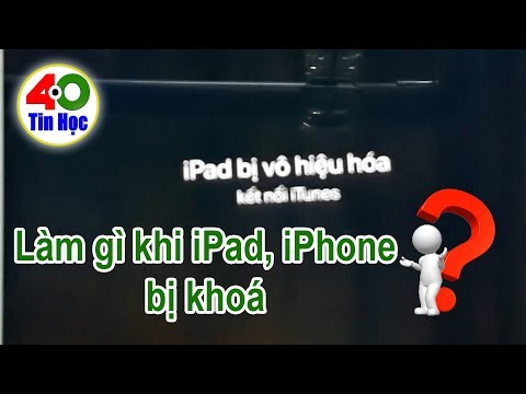 Video Xử lý lỗi iPhone, iPad bị vô hiệu hóa cực nhanh chóng - youtube