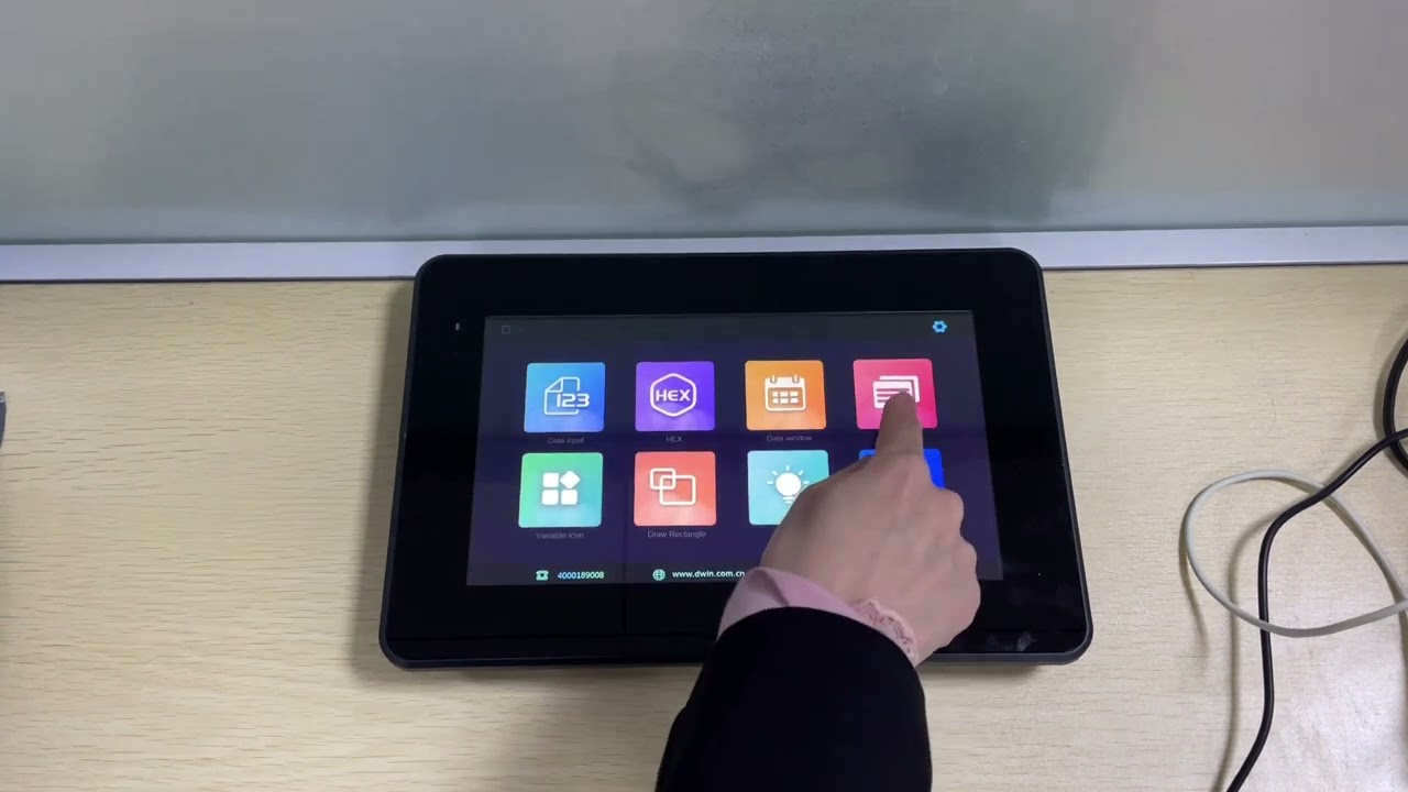 10.1 Inch With Shell 1024x600 RS232/RS485 HMI LCD Display Capacitive Touch 32MB Flash SD interface