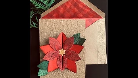 Poinsettia Fold a long Card - Video Tutorial