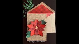 Poinsettia Fold a long Card - Video Tutorial